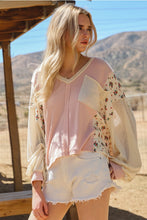 Load image into Gallery viewer, Pink Mixed Red Floral Top
