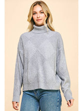 Load image into Gallery viewer, Grey Argyle Sweater
