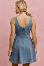Load image into Gallery viewer, So Me Denim Fit + Flare Dress
