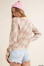 Load image into Gallery viewer, Taupe Checkered Sweater
