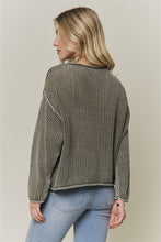 Load image into Gallery viewer, Olive Textured Cotton Sweater
