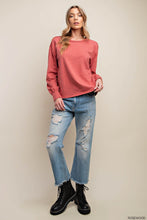 Load image into Gallery viewer, Rosewood L/S Slub Top
