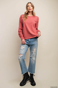 Rosewood L/S Slub Top