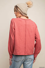 Load image into Gallery viewer, Rosewood L/S Slub Top
