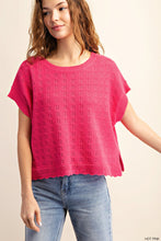 Load image into Gallery viewer, Hot Pink Cotton Sweater
