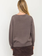 Load image into Gallery viewer, Charcoal Teddy Bear Sweater
