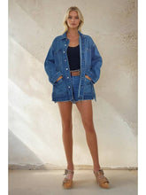 Load image into Gallery viewer, Boho Side Tie Denim Jacket / Wisteria Lane
