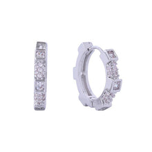 Load image into Gallery viewer, Pave Hoops
