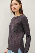 Load image into Gallery viewer, Charcoal Slub Sweater
