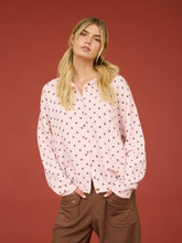 Load image into Gallery viewer, Oatmeal Polka Dot Cardigan
