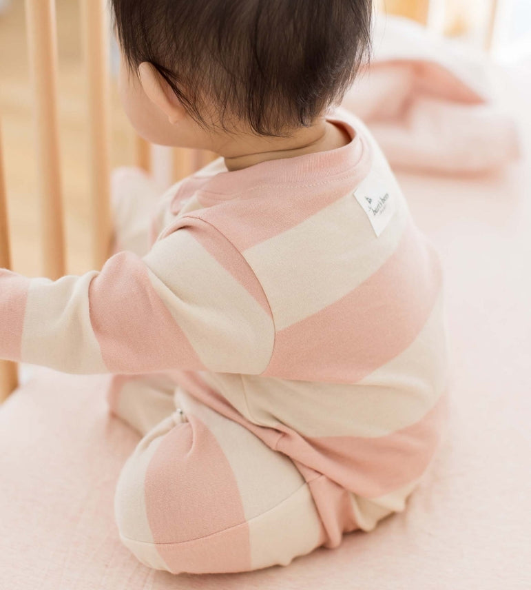 Pink Sand Striped PJ's - Baby