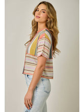 Load image into Gallery viewer, Mystree Mixed Stripe Tee
