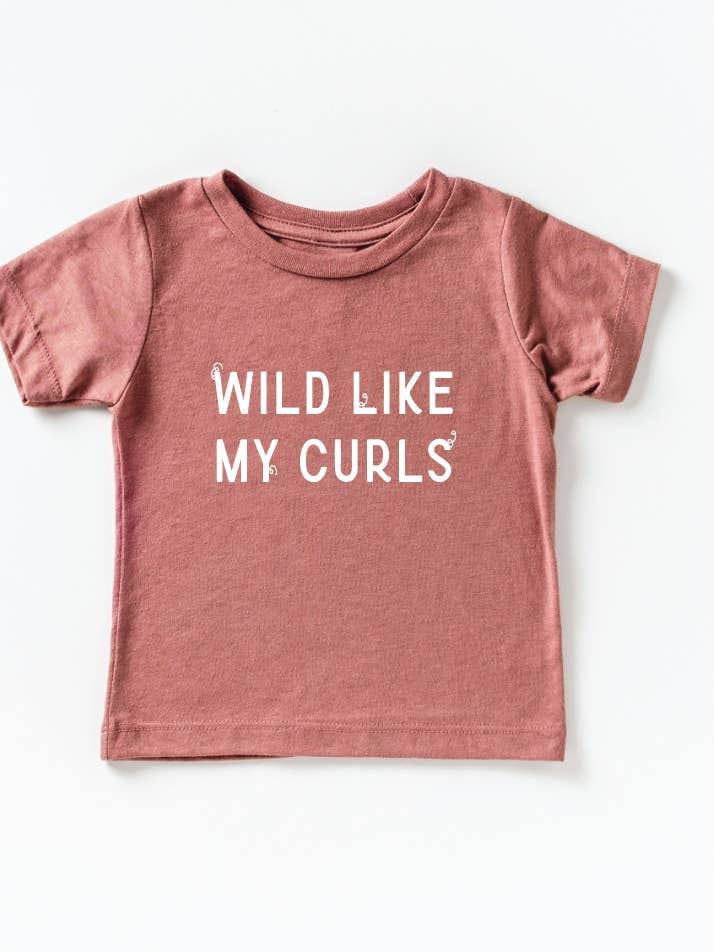 Wild Like My Curls Tee - Kids