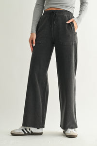 Black Knit Utility Pants