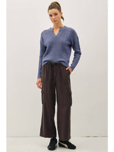 Load image into Gallery viewer, Charcoal Tencel Cargo Pants
