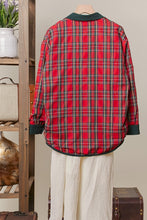 Load image into Gallery viewer, Reversible Corduroy + Plaid Shacket
