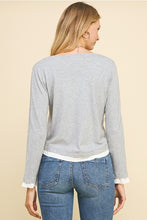 Load image into Gallery viewer, Grey Layered Top
