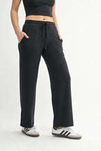 Load image into Gallery viewer, Brushed Black Wide Leg Pants
