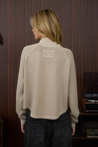 Mocha Snap Henley Pullover
