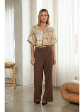 Load image into Gallery viewer, Chocolate Suede Straight Leg Pants
