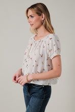Load image into Gallery viewer, Ivory Floral Button Up Top
