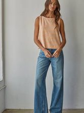 Load image into Gallery viewer, By Together Coral Stripe Tank
