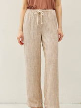 Load image into Gallery viewer, Be Cool Mocha Stripe Wide Leg Pants
