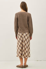 Load image into Gallery viewer, Brown Wrap Sweater
