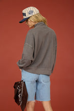 Load image into Gallery viewer, Charcoal Mock Neck Pullover
