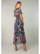Load image into Gallery viewer, Lovestitch Navy Tiered Floral Maxi
