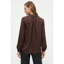 Load image into Gallery viewer, Forest Beaded Tie Neck Top
