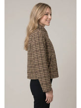Load image into Gallery viewer, Brown Plaid Padded Jacket
