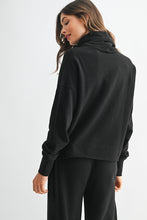Load image into Gallery viewer, Black Turtleneck Sweatshirt
