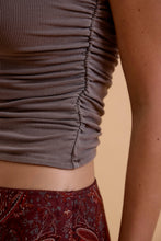 Load image into Gallery viewer, Mocha Ruched Tube Top

