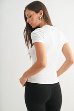 Load image into Gallery viewer, White Ribbed Tee

