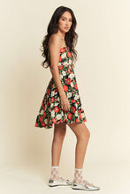 Load image into Gallery viewer, Black Floral Cutout Dress
