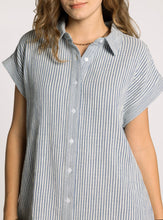 Load image into Gallery viewer, Blue Stripe Crescent Dress
