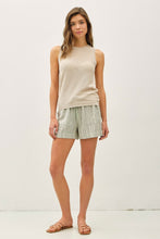 Load image into Gallery viewer, Be Cool Sage Stripe Shorts
