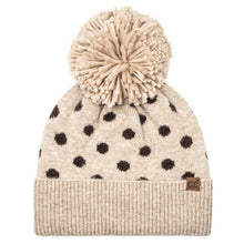 Load image into Gallery viewer, CC Polka Dot Pom Hat
