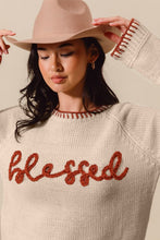 Load image into Gallery viewer, Blessed Oatmeal Sweater
