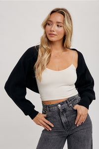 Black Shrug Cardigan