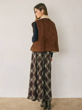 Load image into Gallery viewer, Reversible Suede Sherpa Vest
