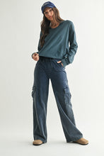 Load image into Gallery viewer, Midnight Teal Pima Top
