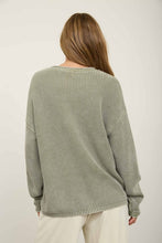 Load image into Gallery viewer, Light Olive Henley Sweater
