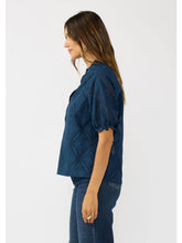 Load image into Gallery viewer, Lovestitch Navy Eyelet Top
