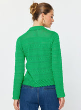 Load image into Gallery viewer, Current Air Kelly Green Crochet Cardigan
