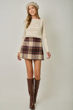 Load image into Gallery viewer, Ginger Plaid Skirt
