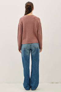 Red Bean Cable Sweater