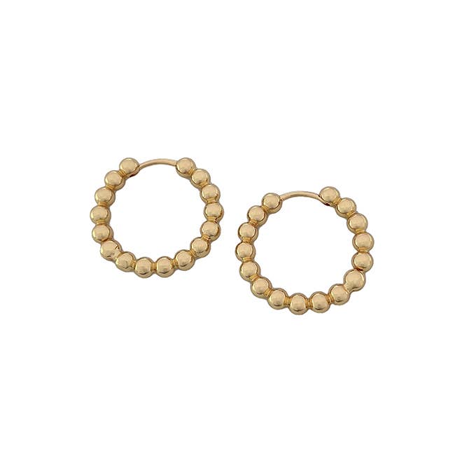 Gold Ball Hoops