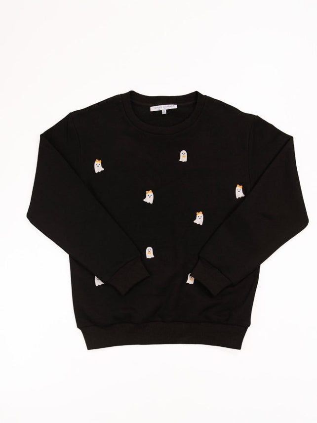 Embroidered Ghost Sweatshirt - Kids